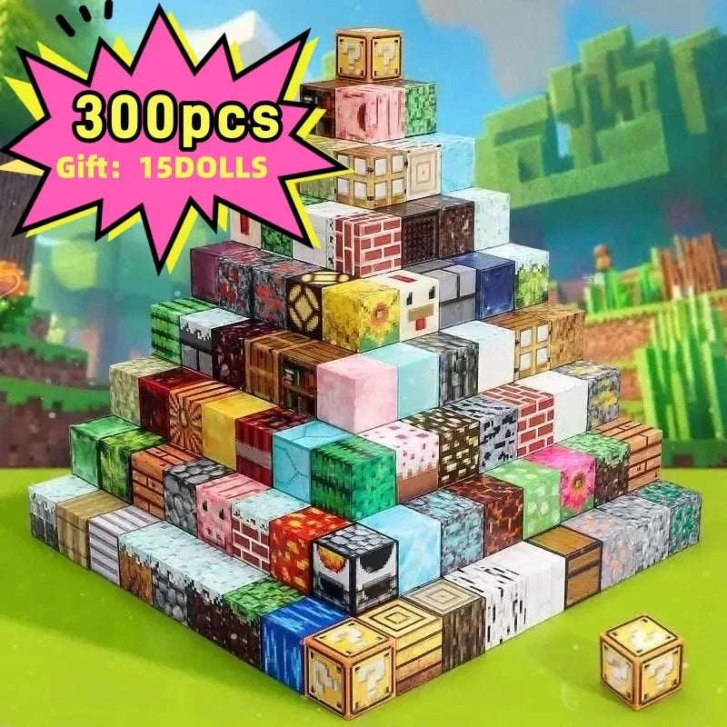500pcs DIY Magnetics Building Blocks Mini World Magnetic World Kids