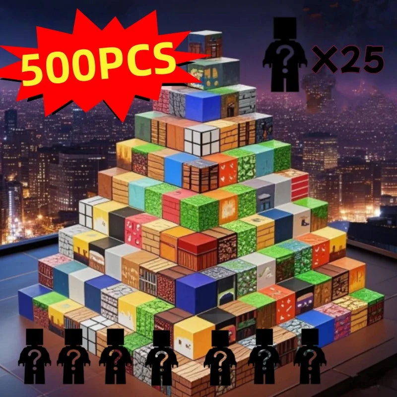 500pcs DIY Magnetics Building Blocks Mini World Magnetic World Kids