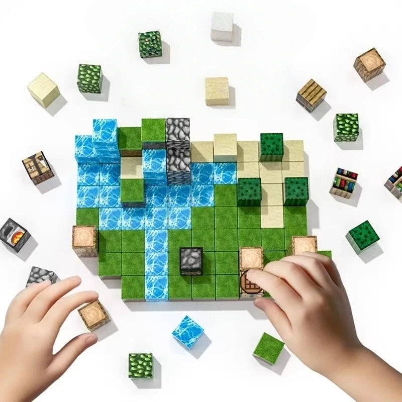 500pcs DIY Magnetics Building Blocks Mini World Magnetic World Kids