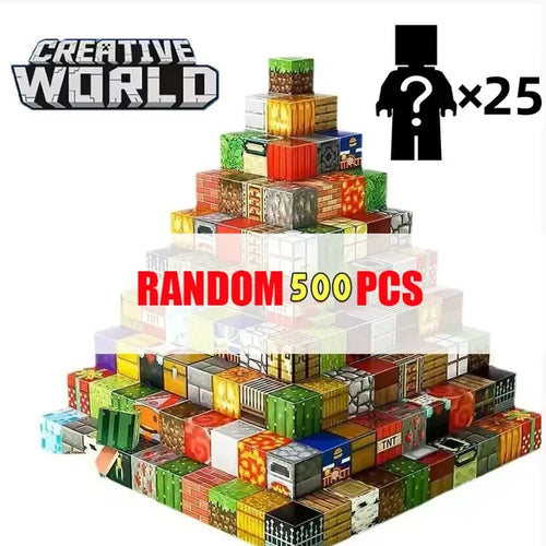 500pcs DIY Magnetics Building Blocks Mini World Magnetic World Kids